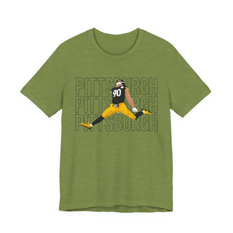 Pittsburgh Victory Jump - Unisex Jersey Short Sleeve Tee T-Shirt - YinzerShop