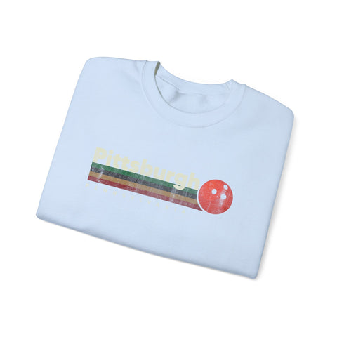 Pittsburgh Vintage Bowling - Heavy Blend™ Crewneck Sweatshirt Sweatshirt - YinzerShop