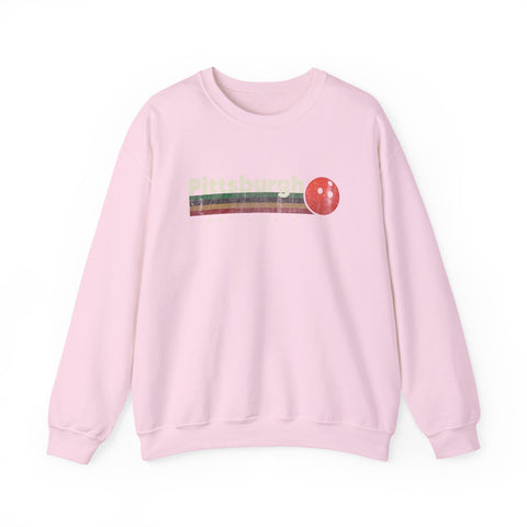Pittsburgh Vintage Bowling - Heavy Blend™ Crewneck Sweatshirt Sweatshirt - YinzerShop