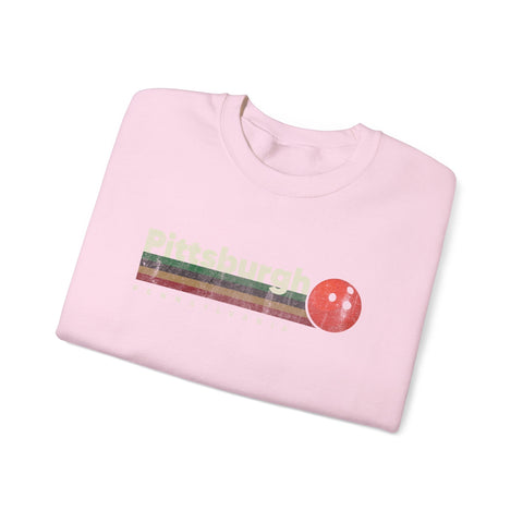 Pittsburgh Vintage Bowling - Heavy Blend™ Crewneck Sweatshirt Sweatshirt - YinzerShop