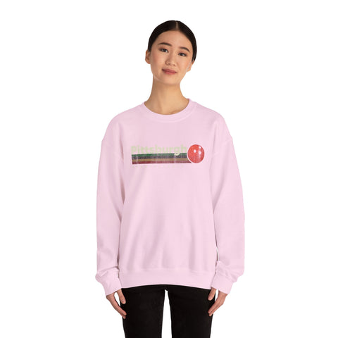 Pittsburgh Vintage Bowling - Heavy Blend™ Crewneck Sweatshirt Sweatshirt - YinzerShop