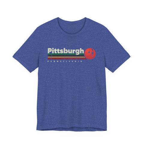 Pittsburgh Vintage Bowling - Unisex Jersey Short Sleeve Tee T-Shirt - YinzerShop