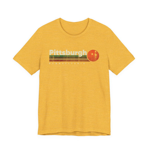 Pittsburgh Vintage Bowling - Unisex Jersey Short Sleeve Tee T-Shirt - YinzerShop