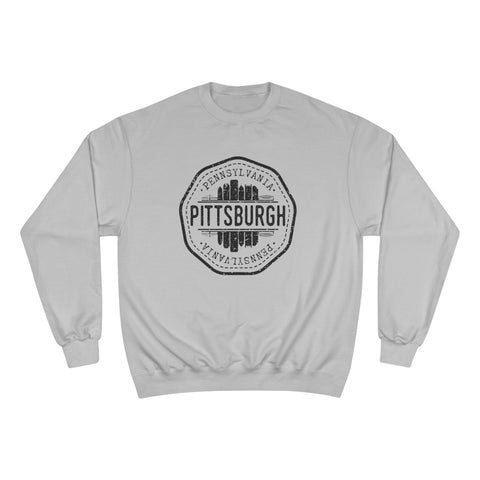 Pittsburgh Vintage Stamp - Champion Sweatshirt Sweatshirt - YinzerShop