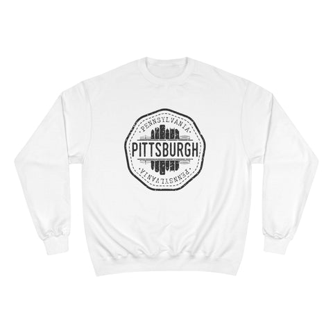 Pittsburgh Vintage Stamp - Champion Sweatshirt Sweatshirt - YinzerShop