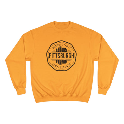 Pittsburgh Vintage Stamp - Champion Sweatshirt Sweatshirt - YinzerShop