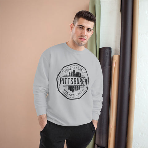 Pittsburgh Vintage Stamp - Champion Sweatshirt Sweatshirt - YinzerShop