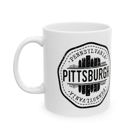 Pittsburgh Vintage Stamp - Coffee Mugs (11oz, 15oz) Mug - YinzerShop