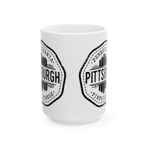 Pittsburgh Vintage Stamp - Coffee Mugs (11oz, 15oz) Mug - YinzerShop