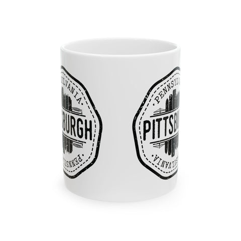 Pittsburgh Vintage Stamp - Coffee Mugs (11oz, 15oz) Mug - YinzerShop