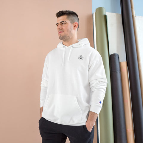 Pittsburgh Vintage Stamp - Print on back - Champion Hoodie Hoodie - YinzerShop