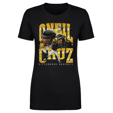 Pittsburgh Vintage T-Shirt - Oneil Cruz Slim Fit Cotton Crewneck Tee | Retro Style Women's T-Shirt - YinzerShop