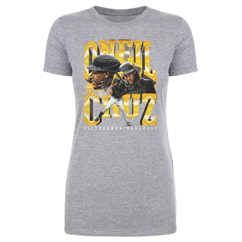 Pittsburgh Vintage T-Shirt - Oneil Cruz Slim Fit Cotton Crewneck Tee | Retro Style Women's T-Shirt - YinzerShop