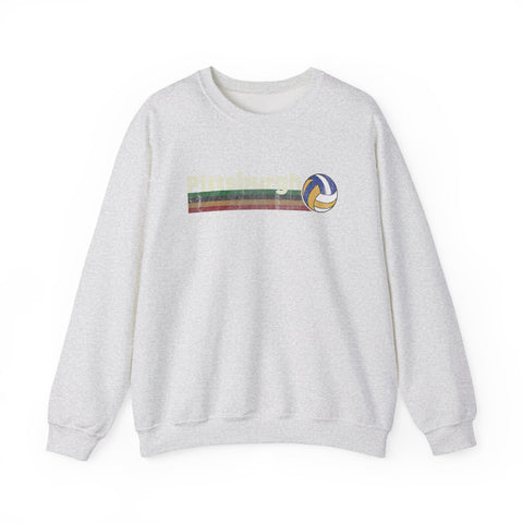 Pittsburgh Vintage Volleyball - Heavy Blend™ Crewneck Sweatshirt Sweatshirt - YinzerShop