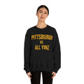 Pittsburgh vs All Yinz - Unisex Heavy Blend™ Sweatshirt Sweatshirt Printify S Black 
