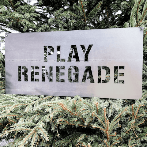 Pittsburgh Wall Decor - Steel Wall Art Play Renegade Sign | Urban Home Decor Wall Decor - YinzerShop