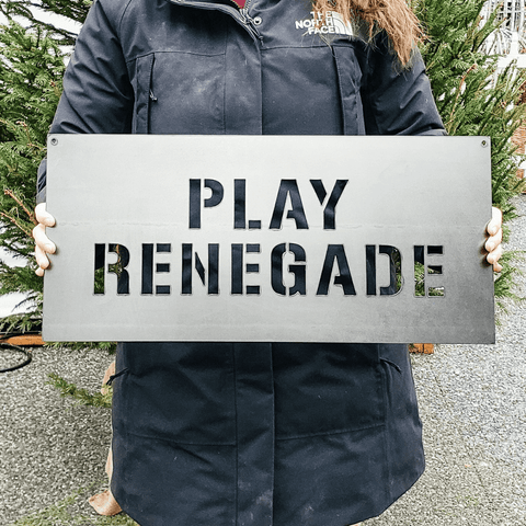 Pittsburgh Wall Decor - Steel Wall Art Play Renegade Sign | Urban Home Decor Wall Decor - YinzerShop