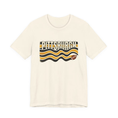 Pittsburgh Waves Football Tee T-Shirt - YinzerShop
