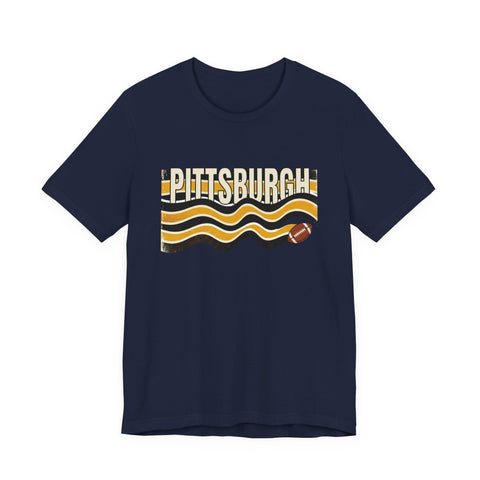 Pittsburgh Waves Football Tee T-Shirt - YinzerShop
