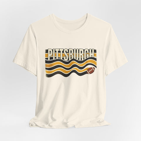 Pittsburgh Waves Football Tee T-Shirt - YinzerShop