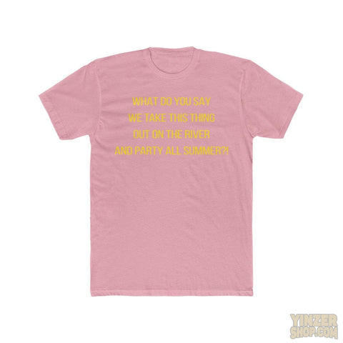 Pittsburgh | What do you say we take this thing our on the river and party all summer?! Stanley CupT-Shirt T-Shirt Printify Solid Light Pink S 