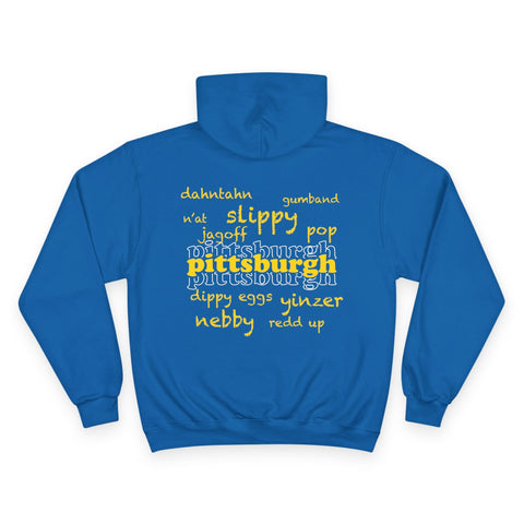 Pittsburgh Yinzerisms - Design on the Back - Hoodie Hoodie - YinzerShop