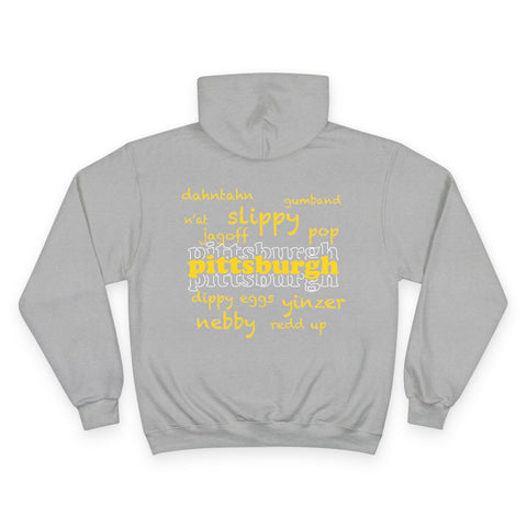 Pittsburgh Yinzerisms - Design on the Back - Hoodie Hoodie - YinzerShop