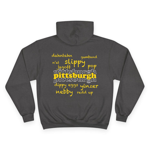 Pittsburgh Yinzerisms - Design on the Back - Hoodie Hoodie - YinzerShop