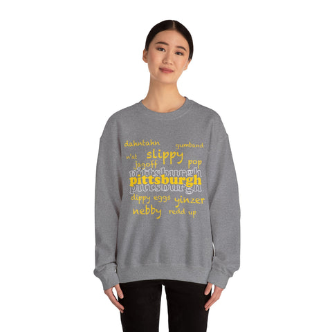 Pittsburgh Yinzerisms - Heavy Blend™ Crewneck Sweatshirt Sweatshirt - YinzerShop