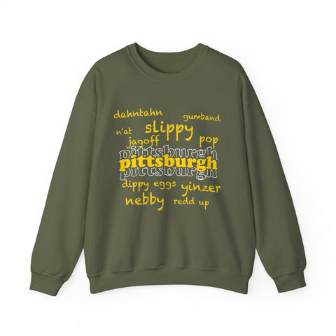 Pittsburgh Yinzerisms - Heavy Blend™ Crewneck Sweatshirt Sweatshirt - YinzerShop