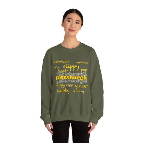 Pittsburgh Yinzerisms - Heavy Blend™ Crewneck Sweatshirt Sweatshirt - YinzerShop