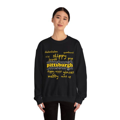 Pittsburgh Yinzerisms - Heavy Blend™ Crewneck Sweatshirt Sweatshirt - YinzerShop