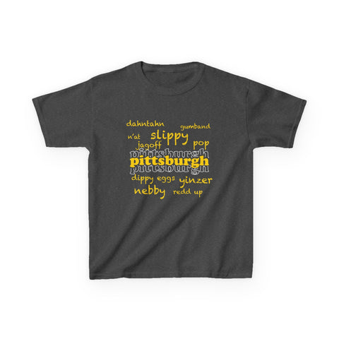 Pittsburgh Yinzerisms - Kids Graphic Short Sleeve T-Shirt Kids Apparel - YinzerShop