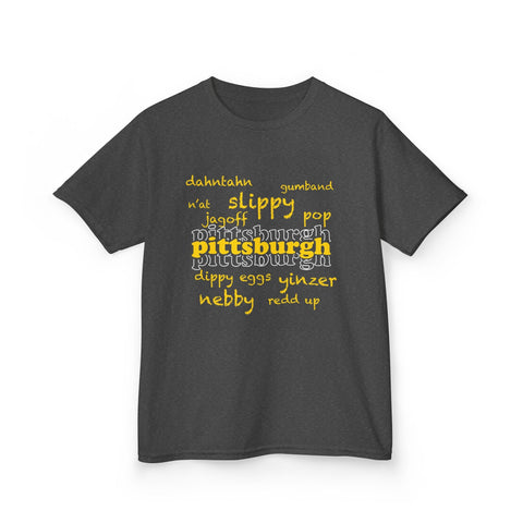 Pittsburgh Yinzerisms - Kids Graphic Short Sleeve T-Shirt Kids Apparel - YinzerShop