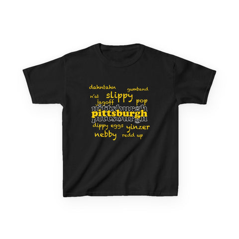 Pittsburgh Yinzerisms - Kids Graphic Short Sleeve T-Shirt Kids Apparel - YinzerShop
