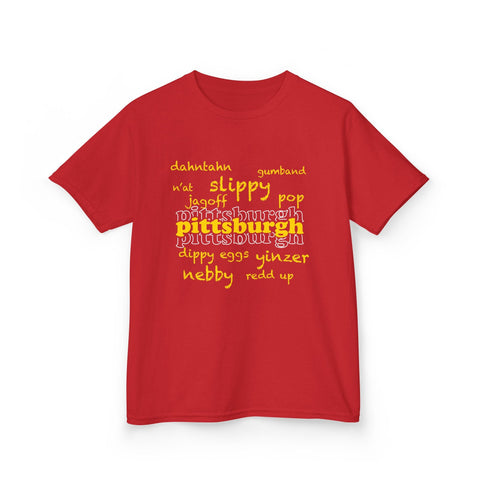 Pittsburgh Yinzerisms - Kids Graphic Short Sleeve T-Shirt Kids Apparel - YinzerShop