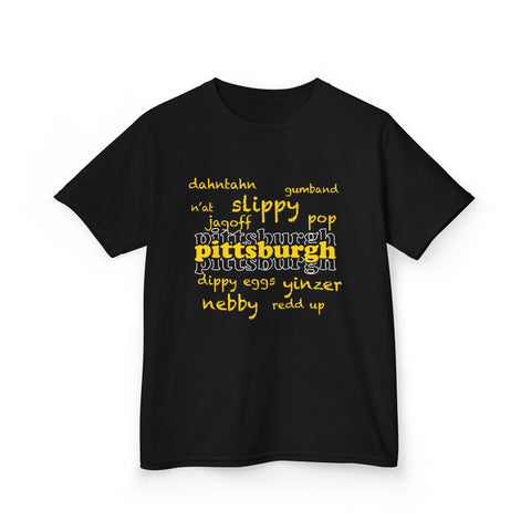 Pittsburgh Yinzerisms - Kids Graphic Short Sleeve T-Shirt Kids Apparel - YinzerShop