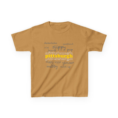 Pittsburgh Yinzerisms - Kids Graphic Short Sleeve T-Shirt Kids Apparel - YinzerShop