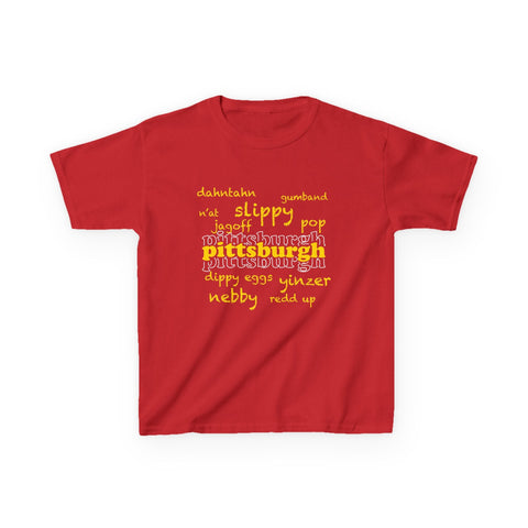 Pittsburgh Yinzerisms - Kids Graphic Short Sleeve T-Shirt Kids Apparel - YinzerShop