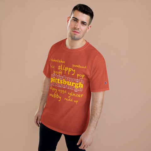 Pittsburgh Yinzerisms Shirt - Champion Classic Fit Cotton Crew Neck Tee T-Shirt - YinzerShop