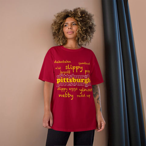 Pittsburgh Yinzerisms Shirt - Champion Classic Fit Cotton Crew Neck Tee T-Shirt - YinzerShop