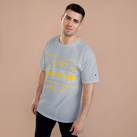 Pittsburgh Yinzerisms Shirt - Champion Classic Fit Cotton Crew Neck Tee T-Shirt - YinzerShop