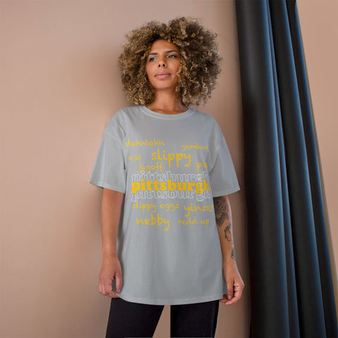 Pittsburgh Yinzerisms Shirt - Champion Classic Fit Cotton Crew Neck Tee T-Shirt - YinzerShop