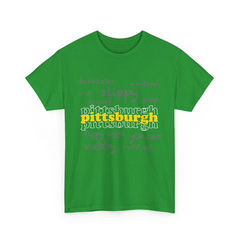 Pittsburgh Yinzerisms Short Sleeve Tee-Shirt - Gildan 5000 Unisex Heavy Cotton Tee T-Shirt - YinzerShop