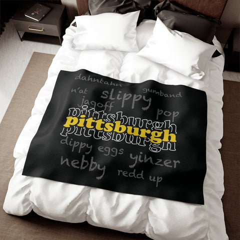 Pittsburgh Yinzerisms - Sweatshirt Blanket Home Decor - YinzerShop