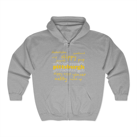Pittsburgh Yinzerisms - Unisex Heavy Blend™ Full Zip Hooded Sweatshirt Hoodie - YinzerShop