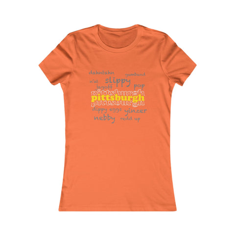Pittsburgh Yinzerisms - Women's Slim Feminine Fit Short Sleeve Tee T-Shirt - YinzerShop