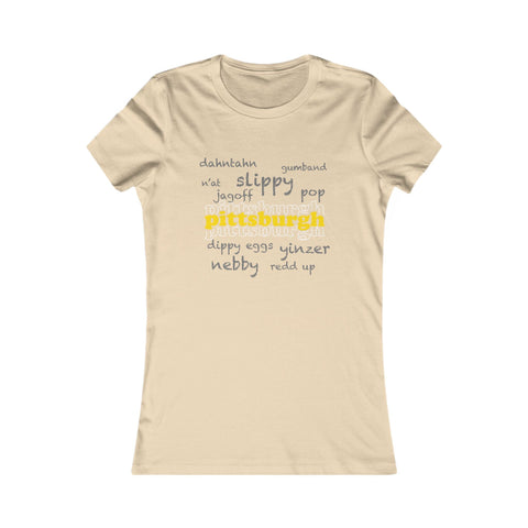 Pittsburgh Yinzerisms - Women's Slim Feminine Fit Short Sleeve Tee T-Shirt - YinzerShop