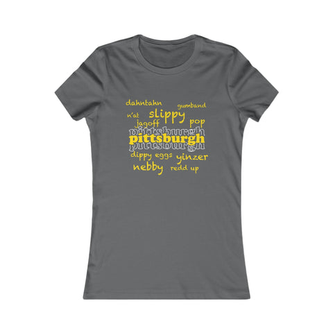 Pittsburgh Yinzerisms - Women's Slim Feminine Fit Short Sleeve Tee T-Shirt - YinzerShop