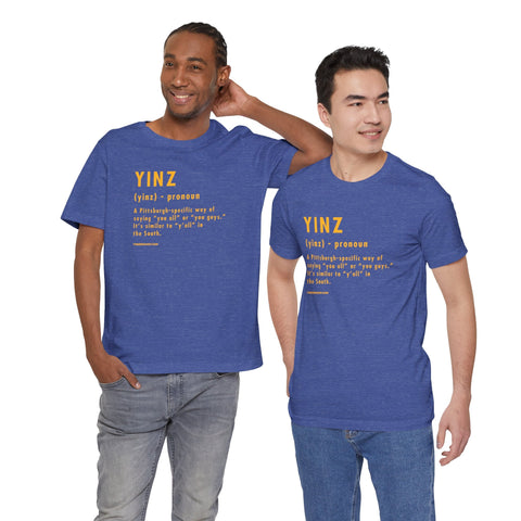 Pittsburghese Definition Series - Yinz - Short Sleeve Tee T-Shirt - YinzerShop